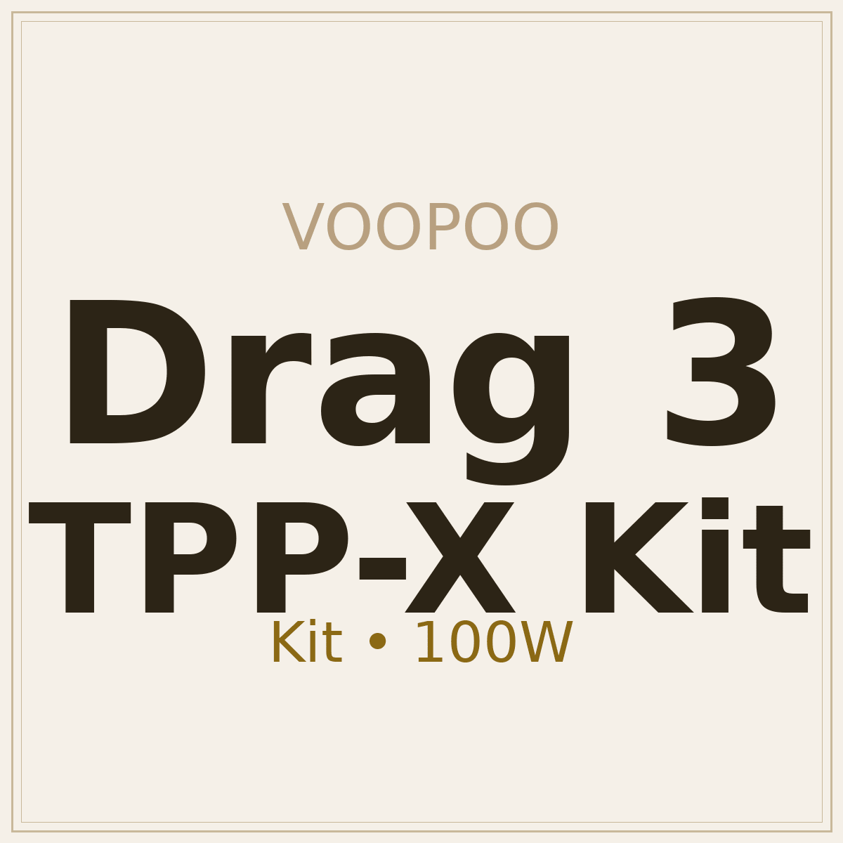VOOPOO DRAG 3 TPP-X Kit – Vapenorge